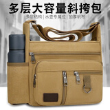 锋上帆布加厚工具包 大容量水电工耐磨脏斜挎包多功能装修可放水杯