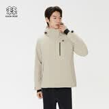 KOLON SPORT可隆羽绒衣防水防风透湿男士轻量微弹连帽鹅绒夹克