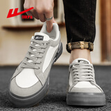 回力帆布鞋男款秋冬休闲复古男鞋2025新款青少年运动百搭黑色板鞋 灰米 40