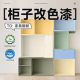 三青水性木器漆家具翻新漆刷门窗衣柜木用改色油漆环保涂料 白色1KG