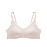 曼妮芬【芒果杯】女士无痕内衣智慧尺码无钢圈文胸090紫色