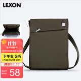 乐上（LEXON）单肩包男士商务斜跨包休闲耐磨iPad包