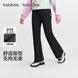 巴拉巴拉balaOne儿童长裤女童加绒裤子2025秋冬喇叭裤保暖潮208425108011