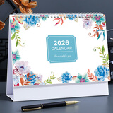 朗捷台历2026年日历马年月历大格子书写计划本式年历办公桌面日历摆件桌历可定制