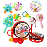 小天乐 婴儿玩具3-6-12个月儿摇铃0-1岁宝宝早教婴幼儿牙胶手摇铃 摇铃六件套+吉祥鼓六件套+叮当球