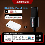 sE 【人气精选】美国sE X1A 电容麦克风话筒专业录有声书录音弹唱直播K歌话筒电脑声卡全套装 sE X1A+minifuse1白