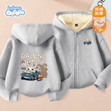 班尼路（Baleno）男童外套2025秋冬款加绒加厚休闲冬装大童男孩冬季上衣连帽开衫