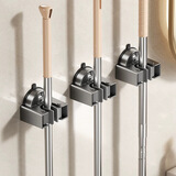 百字吸盘拖把挂架拖把夹挂钩置物架卫生间免打孔扫把固定架浴室神器