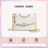 CAMISTA KLIZNY轻奢包包女包创意时尚单肩斜挎包七夕情人节生日礼物送女友老婆 CK-米白-专属礼盒