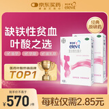 【原研好药】拜耳爱乐维叶酸 复合维生素片200片 补充钙铁锌维生素c 孕妇叶酸备孕片女性艾乐维 