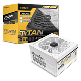 安钛克BP750 金牌直出电源  泰坦TiTAN系列TP650 TP750金牌全模组电源 搭瓦尔基里一体式水冷散热器套装 安钛克TiTAN 750W 金牌全模组电源 白色 搭配 瓦尔基里B360 GT 3.95寸屏幕 白色