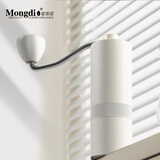 Mongdio手摇磨豆机手动咖啡豆研磨机便携小型咖啡机 光影手摇六角钢芯-白色