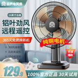 容声（RONGSHENG）【纯铜电机】电风扇家用16寸台式风扇学生宿舍卧室摇头定时小电扇台扇 【纯铜电机】16英寸（铝叶）遥控款