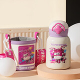 杯具熊（BEDDYBEAR）星芒双饮盖儿童保温杯带吸管水杯316钢大容量保温壶540ML突击小爱