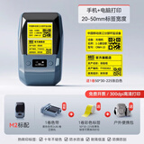 精臣M2/M3热转印智能标签打印机 多功能便携蓝牙固定资产线缆低温条形码手持小型碳带不干胶贴纸打印 M2标配：1卷色带+送1卷黄色标签+送便携包