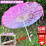 坤随流苏油纸伞汉服古装拍照道具旗袍演出绸布工艺伞古典舞古风装饰伞 樱花正开油纸伞 直径82cm+伞袋