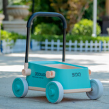 贝多奇婴儿学步车婴儿学行车宝宝学步车儿童学步车手推车 绿色|可推可拉+储物箱