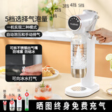 prosoda 气泡水机苏打水机家用自制碳酸饮料打气机器可乐汽水气泡机奶茶店商用 G720白 带档位灯（配不锈钢水瓶）