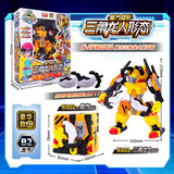 欧凯森心奇爆龙战车6魔方变形恐龙霸王机器人新奇暴龙儿童玩具男孩三角 【豪华龙型】三角龙人(魔方变机器