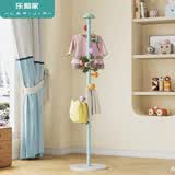 乐爱家衣帽架落地卧室杆式衣帽架家用挂包架子立式衣架杆大理石衣服架