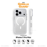 猩球卫士高级感防指纹适用Apple/苹果iPhone17ProMax磁吸瓦楞手机壳超薄行李箱条纹保护套磨砂外壳白