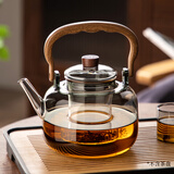 泥也煮茶壶玻璃泡茶壶茶水壶大容量电陶炉专用加厚烧水壶家用办公喝茶