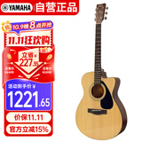 雅马哈（YAMAHA）FS100C民谣吉他初学者入门男女木吉它jita乐器木吉他缺角40英寸