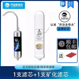 乔治史帝夫净水器滤芯家用台上复合矽藻瓷900/901/1300适用滤芯史蒂夫陶瓷滤芯可清洗0废水过滤器配件 1支滤芯+1支矿化芯套装
