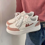 回力女鞋小白鞋女2025年秋季新款鞋子女厚底增高休闲运动鞋学生板鞋潮 白砖红 39