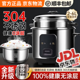 SUDISQR苏泊电饭锅304电饭煲不锈钢家用0涂层内胆蒸煮营养炖全自动小型微压煮饭锅大容量高压电饭锅4-5人 2L容量304内胆0涂层【365天换新】白钢