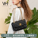 VANESSA HOGAN VH女包茵然软包系列太阳神斜挎包菱格链条腋下单肩包包七夕礼物