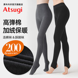 厚木日本秋冬200D高弹含棉加绒加厚连裤黑丝袜显瘦踩脚打底袜子女2504 【连裤袜】480黑色 建议5度-20度穿 1条 L -LL（连裤袜）/L（踩脚袜）