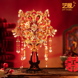 艺模（MY）团扇十里红妆3D立体拼图金属拼装玩具模型结婚礼物工艺品益智