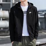 耐克（NIKE）男装外套 2025秋冬新款运动服透气休闲针织开衫男子跑步夹克上衣 毛圈内里/经典款式 L