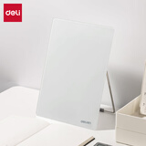 得力（deli）桌面玻璃白板磁吸背板写字板办公用家用可擦桌面留言备忘提示板带支架 MQ137