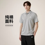 耐克(NIKE)春夏男短袖T恤  POLO衫 纯棉 运动休闲简约FN3895-063 灰XL