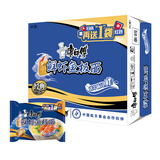 康师傅 方便面 经典鲜虾鱼板袋面98g*24 泡面整箱速食 方便食品 