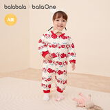 巴拉巴拉童装婴儿连体衣新生儿宝宝包屁衣服男女童冬装爬行服加厚保暖软萌