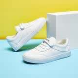 回力（Warrior）儿童小白鞋魔术贴男女童鞋休闲运动鞋 TH17-007 白色 30码 