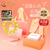 中国黄金（CHINA GOLD）黄金项链女足金莫比乌斯环吊坠套链首饰母亲节生日礼物送女友老婆 今/次日达*精工项链 约3.2g【心动礼盒】