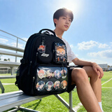 Edison初中书包高中DIY二次元吧唧谷子痛包高颜值ins风护脊双肩包W50-1