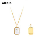 Arsis印记浮雕12星座项链原创设计精致时尚百搭送女友生日礼物  双鱼座
