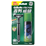 吉列威锋旋转双层刮胡刀剃须泡沫组合装