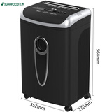 三木（SUNWOOD）5级保密办公商用碎纸机 （单次8张 持续10分钟 23L 可碎纸,光盘,卡,文件袋,订书针） S60