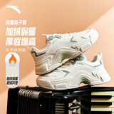 安踏兔子鞋丨关晓彤同款休闲鞋女鞋冬季加绒保暖厚底小白鞋运动老爹鞋