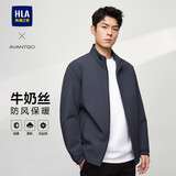 HLA海澜之家夹克男轻商务经典系列印花外套行政夹克
