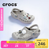 卡骆驰crocs七夕礼物洞洞鞋贝雅男鞋女鞋轻便耐磨一脚蹬拖鞋休闲鞋|10126 卵石色-2V3 36 /37(220mm)
