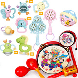 小天乐 婴儿玩具3-6-12个月儿摇铃0-1岁宝宝早教婴幼儿牙胶手摇铃 牙胶十件套+手铃鼓五件套+叮当球