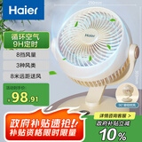海尔（Haier）空气循环扇台式桌面风扇家用涡轮换气扇节能循环对流风扇大风量电风扇摇头轻音电扇 HFX-Y2050A