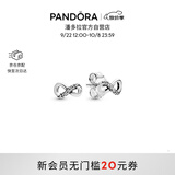 潘多拉（PANDORA）闪亮永恒符号耳钉925银无限符号时尚百搭生日礼物送女友